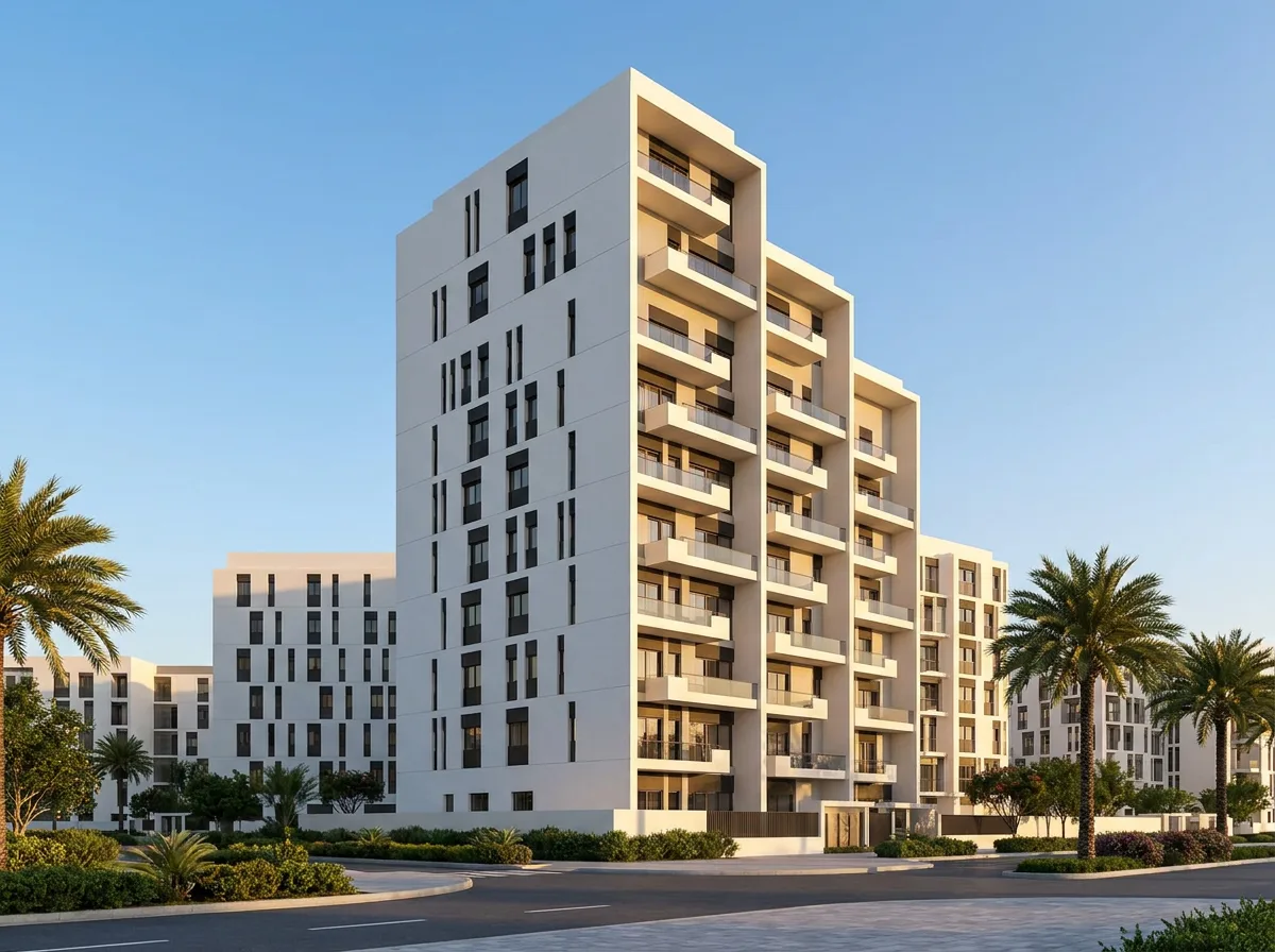 Render of Salsabeel Golf View from a three-quarter corner angle